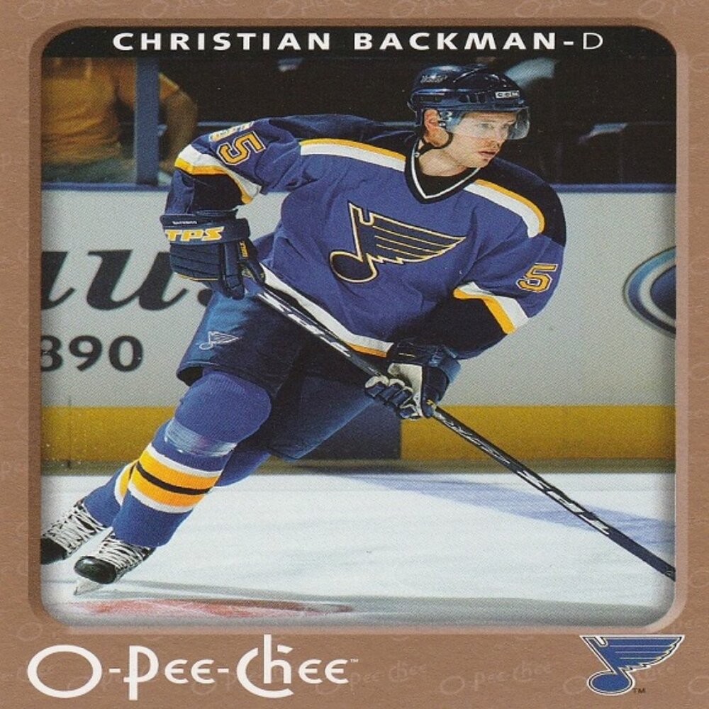 Christian Backman - 2006/2007 O Pee Chee Hockey Card